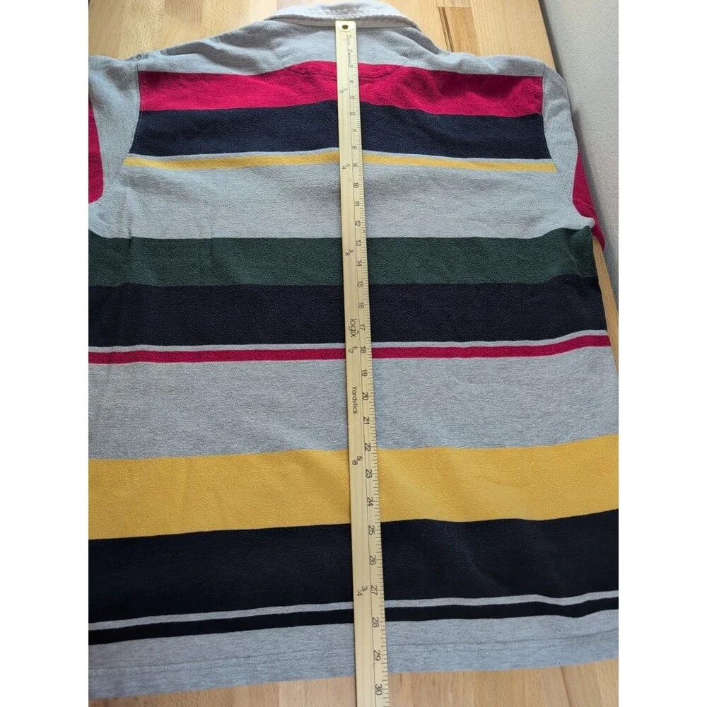 Vintage Chaps Ralph Lauren Rugby Shirt Men's XL Multi Color Striped